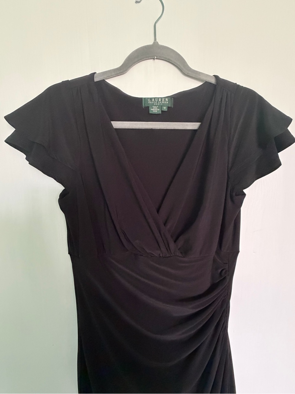 Ralph Lauren Black Dress with Dark Green Label
